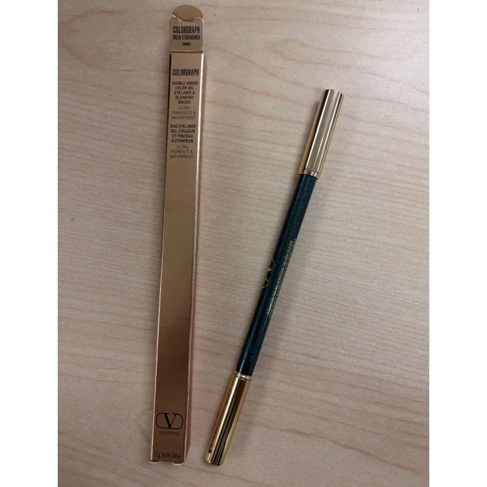 New Valentino Colorgraph Waterproof Gel Eyeliner Pencil GREEN STRAVAGANZA New